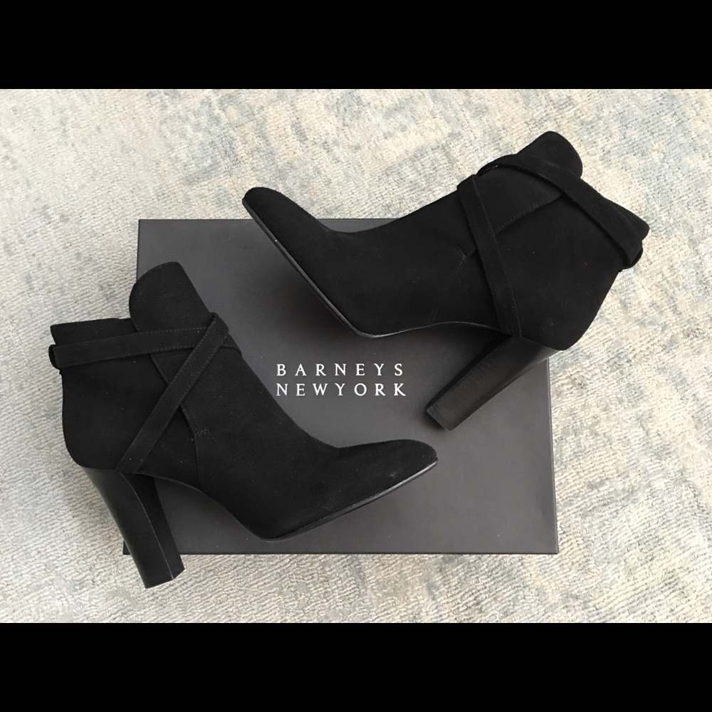 Barneys NY suede booties